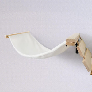 Natural Wood <strong>Cat</strong> <strong>Wall</strong> Bed <strong>Cat</strong> Step Bridges Posts <strong>Wall</strong> <strong>Mounted</strong> <strong>Cat</strong> Climbing Frame - Product Image 5