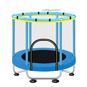 Trampolín Infantil de Polipropileno de <span class=keywords><strong>1.4</strong></span> <span class=keywords><strong>M</strong></span> con Anillo de Seguridad en Forma de U y Red Protectora para Niños y Niñas - Product Image 1
