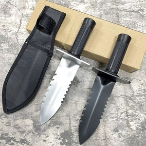 سكين الحديقة هوري هوري، سكين التربة المسنّع الجانبي، حبل تقطيع الأعشاب الضارة، سكاكين حفر الحدائق مع غمد جلدي - Product Image 3