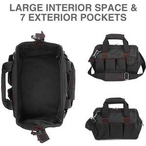 Custom Durable Waterproof Adjustable Portable Large Heavy Duty <b>Tool</b> Storage <b>Bag</b> Hand Tactical <b>Tool</b> <b>Bag</b> for Carpenter - Product Image 3
