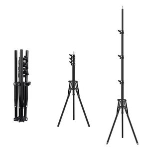 Portable pliable 2m plancher réflexe photographie trépied support pour téléphone portable lumière en direct support Selfies enregistrement vidéo - Product Image 1