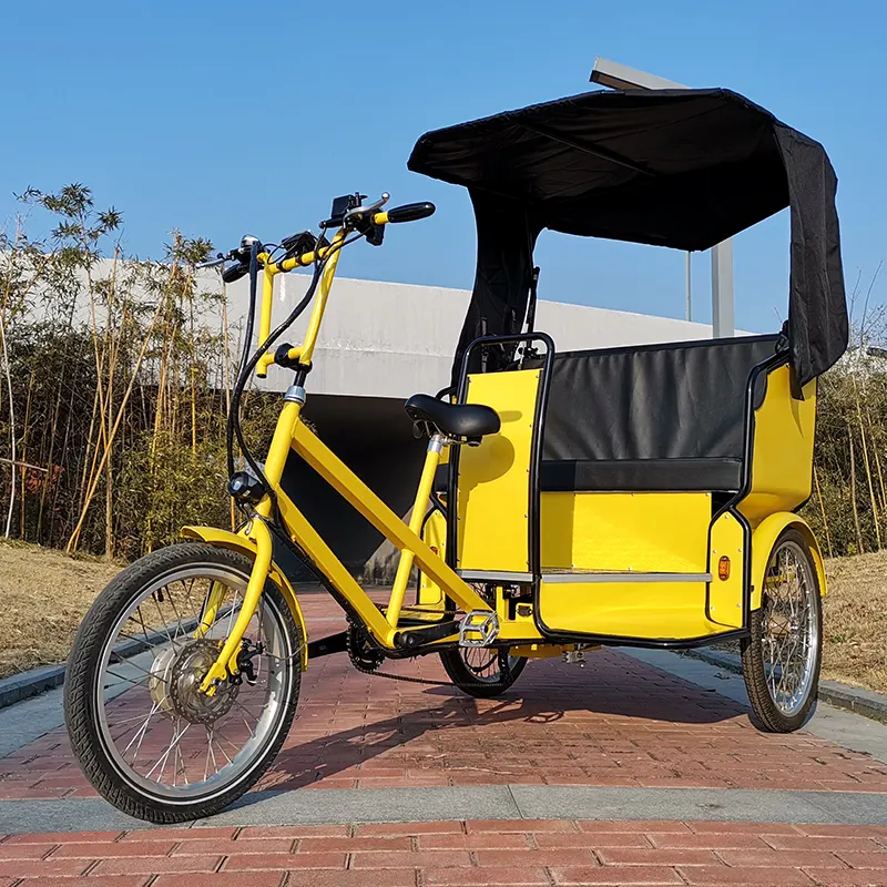 Bicicleta eléctrica de publicidad móvil china, rickshaw, triciclo, pasajero, moto, taxi