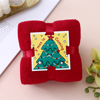 Serviette de Noël Mignonne Brodé(e) Père Noël, Vente en Gros Usine, Serviette de Cuisine Suspendue à Séchage Rapide, Idéale comme Cadeau