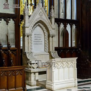 Decorazione della fase della chiesa sedie religiose fatte a mano personalizzate vescovo trono chiesa cathena - Product Image 4