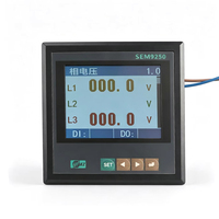 Medidor de Energía Multifunción Trifásico de Alta Precisión Clase 0.5, Serie YDKZ, 96x96mm 72x72mm, Pantalla TFT a Color, Análisis de Armónicos, RS485