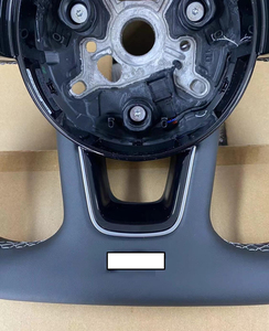 Volante de Cuero Negro Cosido a Mano para Audi A3 A4 A5 A6 A8 Q5 RS3 RS7 Q7 C6 C8 A8 S6 S7 B8 B8.5 B9 S3 S4 S5 A7 Q3 <span class=keywords><strong>2016</strong></span> - Product Image 4