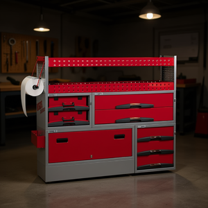 Caja de Herramientas 5006 C2 Roja de Metal con Cajones y Puertas para Almacenamiento en Taller - Product Image 3