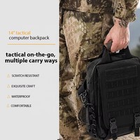 Sac à dos tactique pour ordinateur portable avec système de fixation MOLLE pour les sorties en plein air et les voyages d'aventure