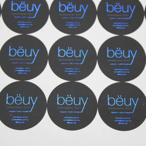 Autocollants imperméables personnalisés avec logo, impression d'étiquettes, autocollant de <span class=keywords><strong>porte</strong></span>, découpe, autocollant auto-adhésif, autocollant de marque - Product Image 3