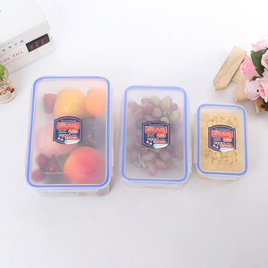 Ownswing kín hình chữ nhật thực phẩm lưu trữ <span class=keywords><strong>Container</strong></span> 3 gói nhựa thực phẩm lưu trữ hộp bpa-miễn phí nhà bếp tổ chức cho Đảng - Product Image 2