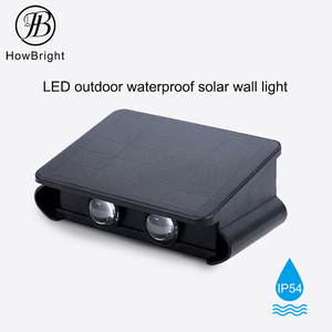 마당 4 W IP54 방수 조명을위한 현대 야외 정원 LED 태양 운동 센서 다운 벽 조명 - Product Image 2