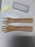 Nouveaux Gants en Maille à Strass Brillants et Sexy pour Soirée Annuelle, Banquet d'Anniversaire, Style Luxe Léger, à Porter autour du Cou
