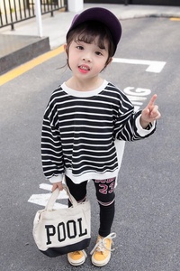 2020 girls spring clothing sets new style baby hi-low top and icing leggings children clothes kids wear fashion toddler outfits - Product Image 5