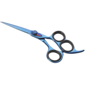 High Quality Titanium Blue Coated Scissors 6 Inch 6.5 Inch Professional Hairdressing Barber Razor <b>Edge</b> Salon Cutting <b>Tool</b> - Product Image 4