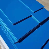 Feuille de plastique PP bleue imperméable, feuille de caoutchouc polypropylène, feuille de caoutchouc dur, plaque de réservoir d'eau, épaisseur 3-10 mm, taille 1x2 m, sur mesure