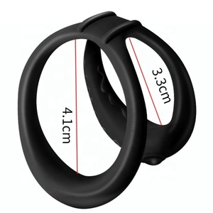 <strong>Factory</strong> Direct Men's Double Cock Ring Delay Ejaculation <strong>Penis</strong> Sex Toys - Product Image 4