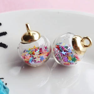 Colgante redondo colorido divertido Diy encanto fabricación de joyas colgante de forma redonda cuentas de cristal acrílico - Product Image 4