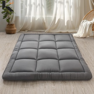 Matelas de sol pliable taille double avec housse amovible <span class=keywords><strong>et</strong></span> lavable, tapis tatami portable enroulable, moderne pour chambre d'enfant ou d'écolier - Product Image 1