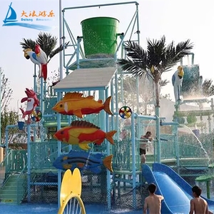 Dalang mùa hè sân chơi nước cho trẻ em trượt nước hồ bơi bên ngoài công viên nước - Product Image 3