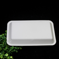 Logo personnalisé imprimé biodégradable 230mm amidon de maïs assiette blanche vaisselle jetable camping dîner jetable biobased
