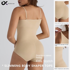 Бесшовный утягивающий корректирующий боди-комбидресс для женщин, подтягивающий бедра, с эффектом похудения, послеродовой, нейлоновый, улучшенная версия - Product Image 3