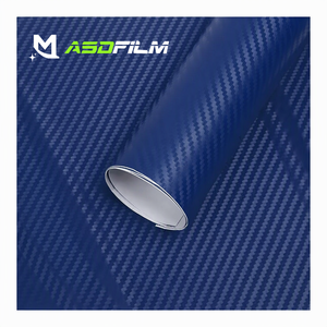 ASDFILM 1.52M*28M OEM Película Protectora para Carrocería de Fibra de Carbono 3D Azul, Dorado, Blanco Vino, Plateado, Rojo, Autoadhesiva, Autoregenerable y Antiarañazos - Product Image 1