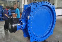 Ductile Iron Flange Type butterfly Valve with Gearbox and Handwheel DN1200 Face to Face EN558 S13 S14 with EAC Certificate