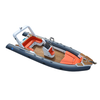 Haohai Cabine Cruiser Pedal Patrol Bateau à rames gonflable Nouveau Aéroglisseur Canoë Barche Rigide Gonflable Ponton Rigide pour la croisière