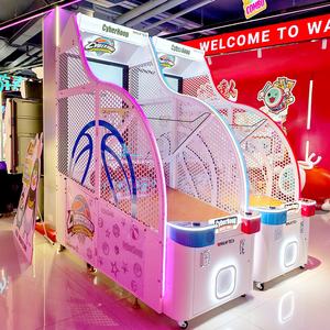 Machine de jeu d'arcade de basketball Cyberhoop de luxe toute neuve 2025, écran 65 pouces, construction métallique, connectivité Wi-Fi en anglais - Product Image 3