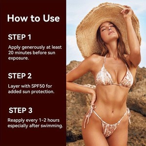 Vegetarian Tanning Oil Private Label Tanning Promoter for Tanning Drops Outdoor Fake <b>Sunscreen</b> Tanning Oil - Product Image 2