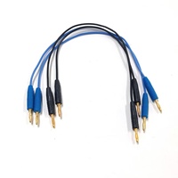 Câble d'alimentation DC avec fiche banane 2 mm, gaine en silicone 0,5 mm², rallonge d'alimentation DC avec connecteur banane 2 mm pour laboratoire