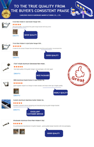 Crochets métalliques en acier inoxydable à pliage de précision OEM, support de gouttière pour système de Drainage de toit, vente en gros - Product Image 5