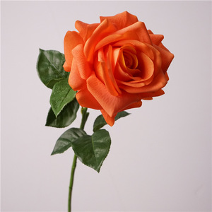 Mới Đến Cao cấp Hoa Trang Trí Nội Thất Bất Cảm Ứng Màu Hồng Màu Vàng Cao Su Tăng Giữ Ẩm Hoa Nhân Tạo Duy Nhất Thân Cây Tăng Cho Đám Cưới - Product Image 6