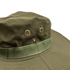 Cappelli da pescatore mimetici all'aperto Safari personalizzati con cappello da pescatore da pesca Unisex con cordino - Product Image 5