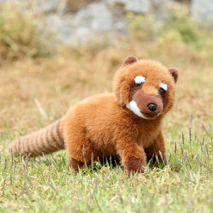 Peluche de <span class=keywords><strong>Mapache</strong></span> Sudamericano, Serie de Animales, Súper Suave, Alivio del Estrés, Bordado, Relleno de Algodón PP, Excelente Decoración de Zoológico - Product Image 5