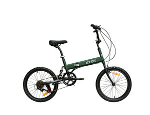 Rich xto — <span class=keywords><strong>v</strong></span>élo de montagne pliable simple de 20 pouces, Double système de freinage <span class=keywords><strong>V</strong></span>, Suspension avant et arrière, vitesse Variable 6 vitesses - Product Image 2