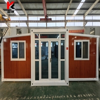 Conteneur pliable mobile de type Z en Chine Installation rapide d'un immeuble de bureaux préfabriqué Maison de conteneur extensible préfabriquée à plat