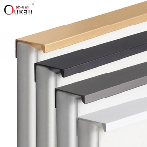 Modern Cina Sederhana aluminium Aloi pegangan mebel 128mm untuk lemari kamar tidur gudang ruang tamu Hotel - Product Image 4