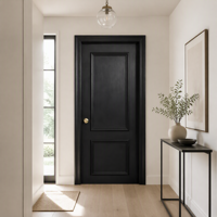 Porte intérieure moderne en bois massif de style français pour chambre, salle de bain, garde-manger, placard, cloison de pièce, entrée de maison