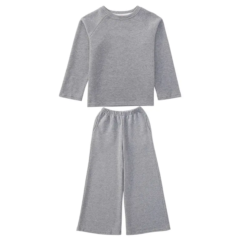 Girls' Suit Spring 2023 New Children's Clothing Spring And Autumn Loose Wide-leg Pants Three-piece Casual Style
