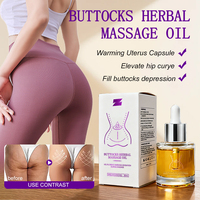 Huile Essentielle de Beauté à Base de Plantes Douces pour l'Amélioration des Hanches, le Gros Fessier, le Massage, le Lifting, le Raffermissement et l'Agrandissement, Marque Privée OEM