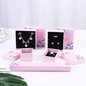 Wholesale Luxury Custom Cardboard Paper Jewelry <b>Box</b> with Personalized Logo for Earrings Ring Necklace Gift <b>Packing</b> - Product Image 2