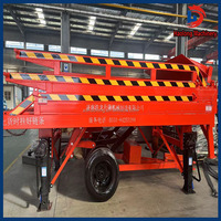 Tables élévatrices de type fendu pour chargement/déchargement mobile d'entrepôt Rampe pliante pour conteneurs à deux ou trois sections Rampe pour chariot élévateur à fourche