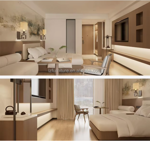 Juego de Muebles Modernos para Dormitorio de Hotel Cinco Estrellas, Panel de Madera Sólida, Personalizado por Fábrica Directa para Sala de Estar y Dormitorio - Product Image 4