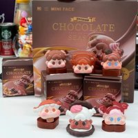QOQO MINIFACE Boîte Mystère Thème Chocolat, Poupée Mignonne Tendance, Mini Figurine & Ornement