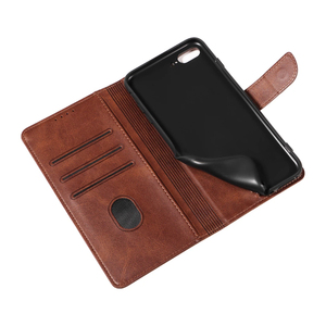 เคสโทรศัพท์แบบพับได้หนัง PU สำหรับ iPhone 8 <span class=keywords><strong>Plus</strong></span>/<span class=keywords><strong>7</strong></span> <span class=keywords><strong>Plus</strong></span> - ฝาพับพร้อมช่องใส่การ์ด 3 ช่อง, ปิดด้วยแม่เหล็ก และกันกระแทก - Product Image 6