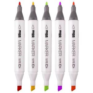M & G Dual Tip Dry-Erase Art Pen Set Marcadores de tinta a base de agua recargables lavables Marcadores de pizarra blanca borrables para dibujar - Product Image 3