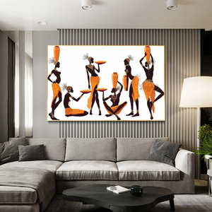 Home Decor Scandinavian Picture HD Prints African <strong>Abstract</strong> Art Black <strong>Woman</strong> <strong>Oil</strong> <strong>Painting</strong> Cuadros Posters Portraits Wall Art - Product Image 4