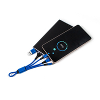 Cargador USB Personalizable con Logotipo 5V/2A, Nuevo Set Promocional 5 en 1 con Cable Trenzado de Nylon Tipo C y Adaptador de Viaje