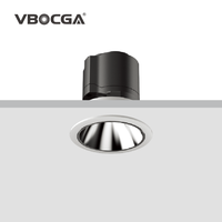 Spot encastré LED 55 mm, éclairage intérieur, nouveau design, réglable et dimmable, pour bureau et hôtel